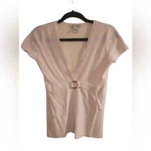 White House Black Market Cream blouse
